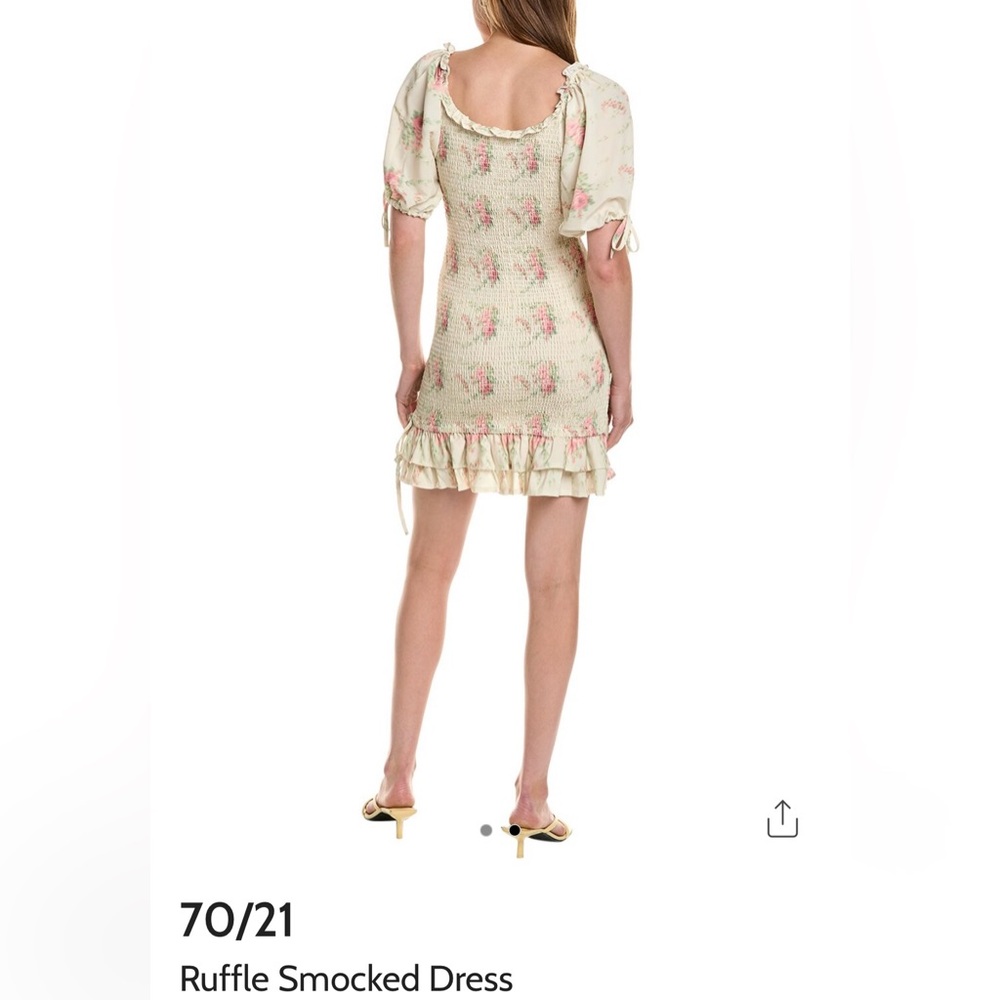Authentic 70/21 Floral Cream Dress nwt Sz L - Picture 2 of 3